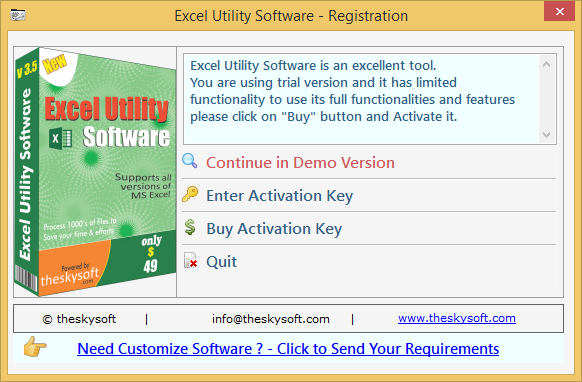 Excel Utility Software Excel Utility Software