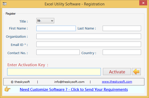 Excel Utility Software Excel Utility Software