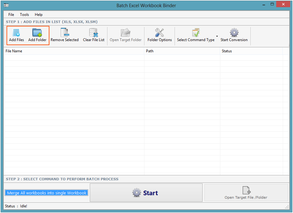 Batch Excel Workbook Binder
