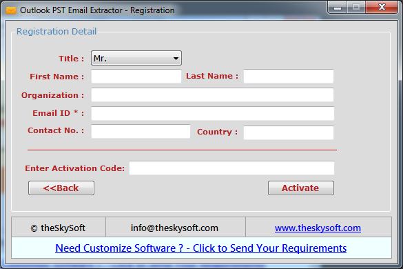 Outlook PST Email Extractor