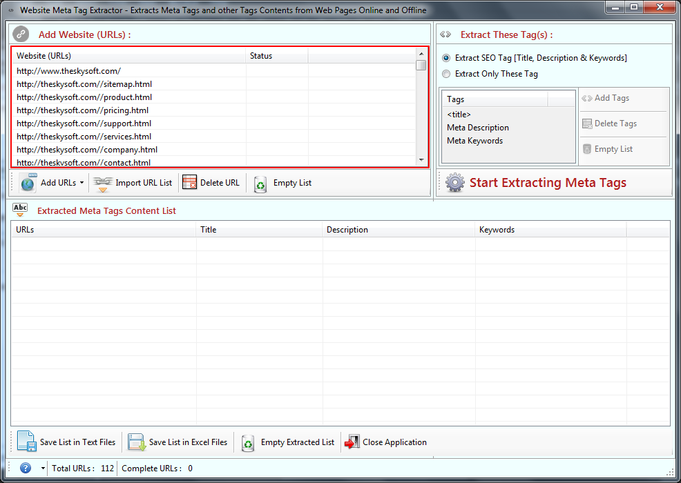 Website Meta Tag Extractor Website Meta Tag Extractor