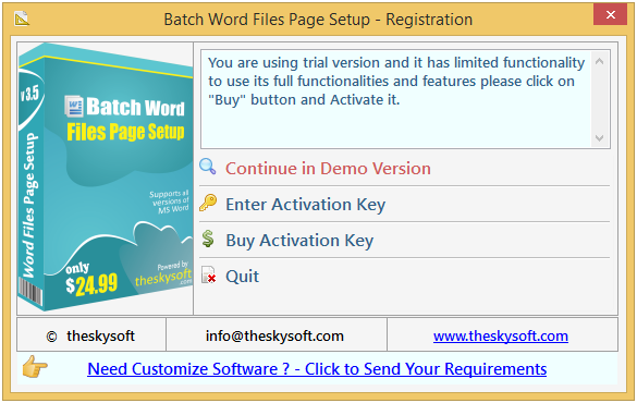 Batch Word Files Page Setup