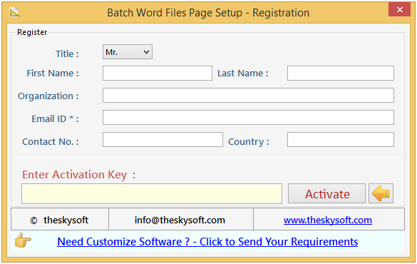 Batch Word Files Page Setup
