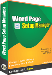 Batch Word Files Page Setup