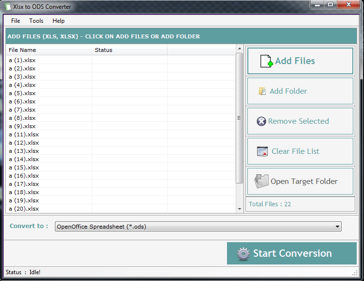 Xlsx to ODS Converter Xlsx to ODS Converter
