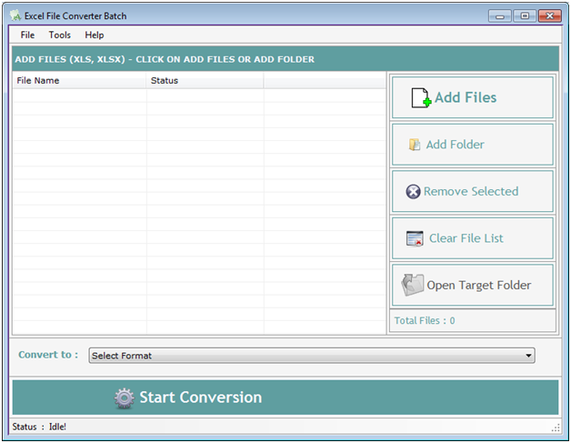 Windows 7 Excel File Converter Batch 4.1.2.6 full