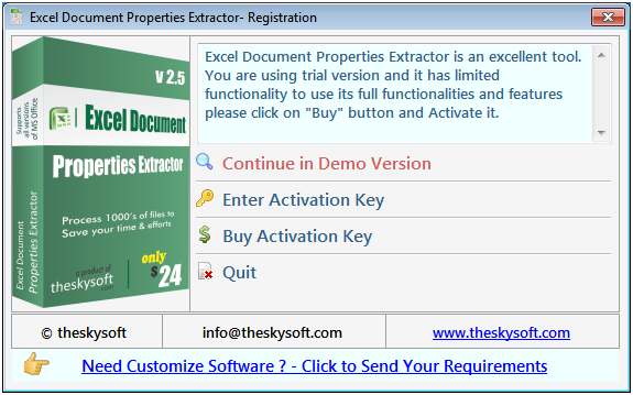 Excel Document Properties Extractor