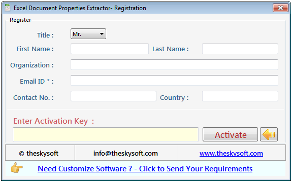 Excel Document Properties Extractor