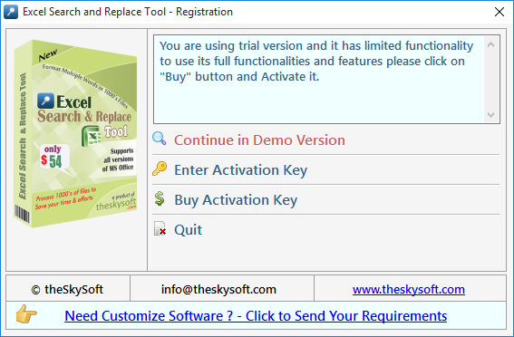 Excel Search and Replace Tool