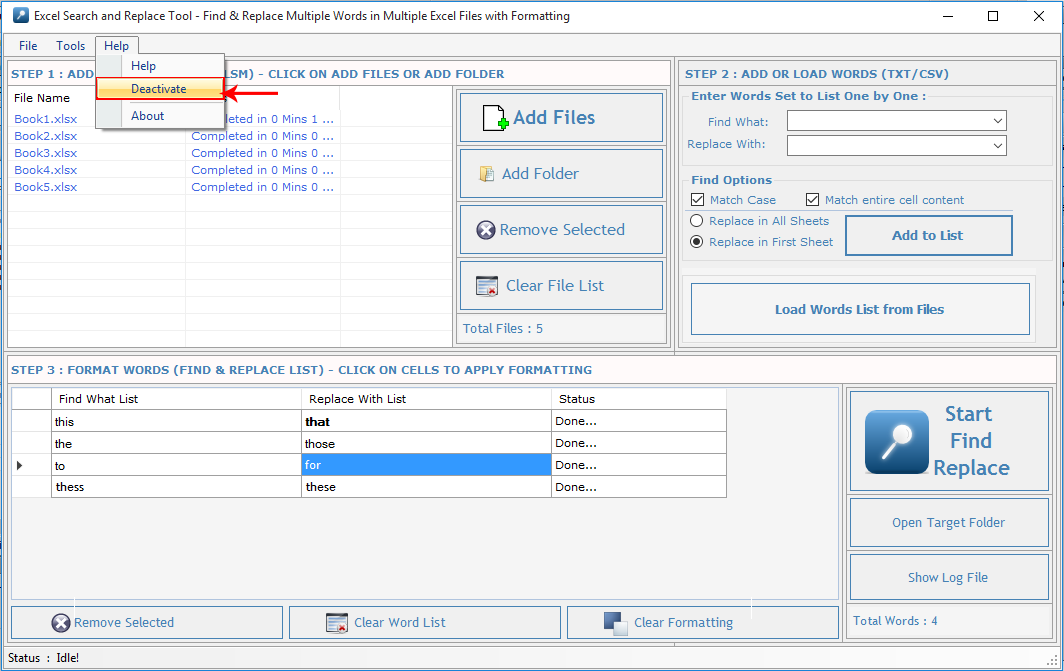 Excel Search and Replace Tool Excel Search and Replace Tool
