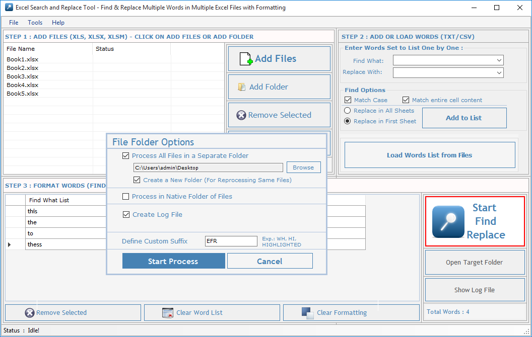 Excel Search and Replace Tool Excel Search and Replace Tool