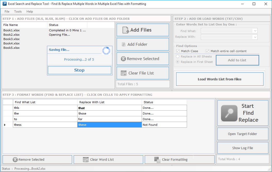 Excel Search and Replace Tool Excel Search and Replace Tool