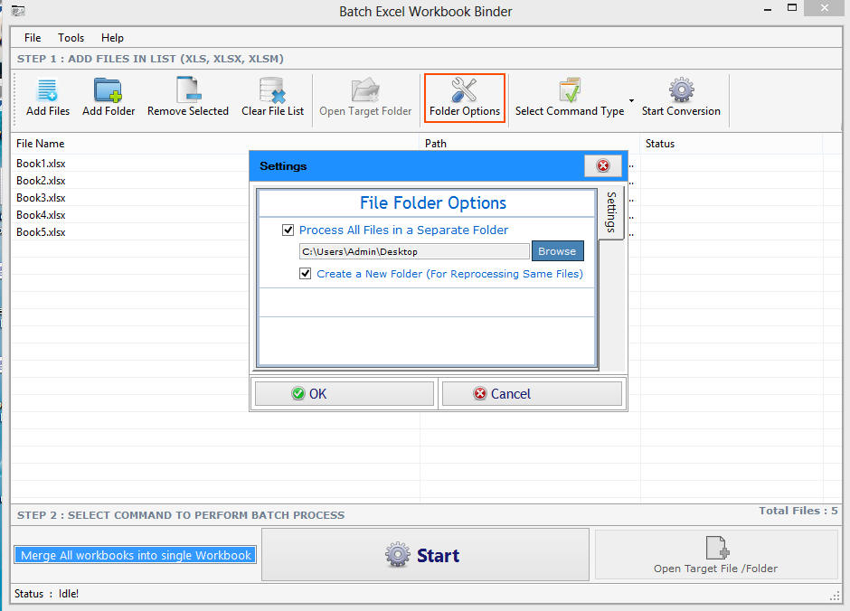 Batch Excel Workbook Binder