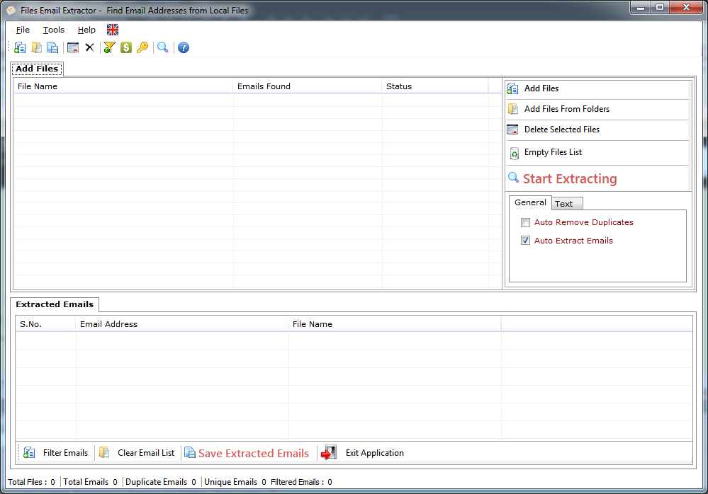 Files Email Extractor Files Email Extractor