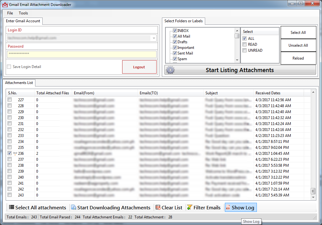 Gmail Email Attachment Downloader