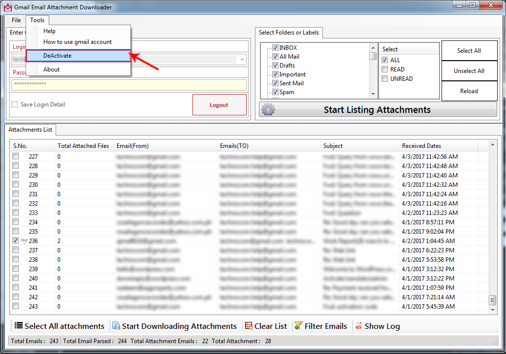 Gmail Email Attachment Downloader