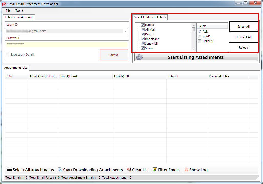 Gmail Email Attachment Downloader