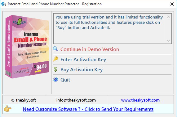Internet Email and Phone Number Extractor Internet Email and Phone Number Extractor