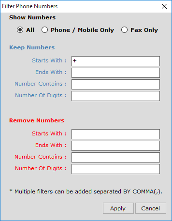 Internet Email and Phone Number Extractor