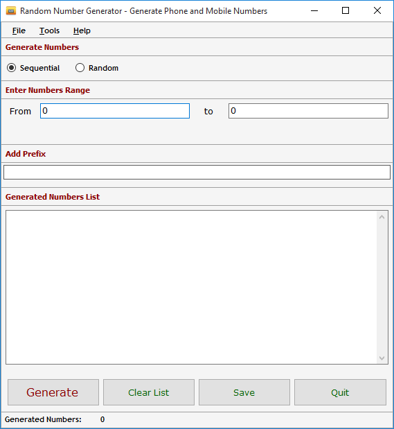 Random Number Generator Random Number Generator