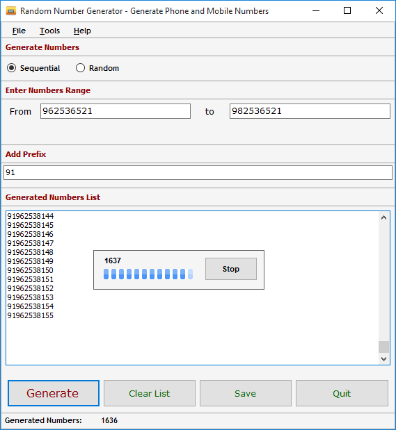 Random Number Generator Random Number Generator