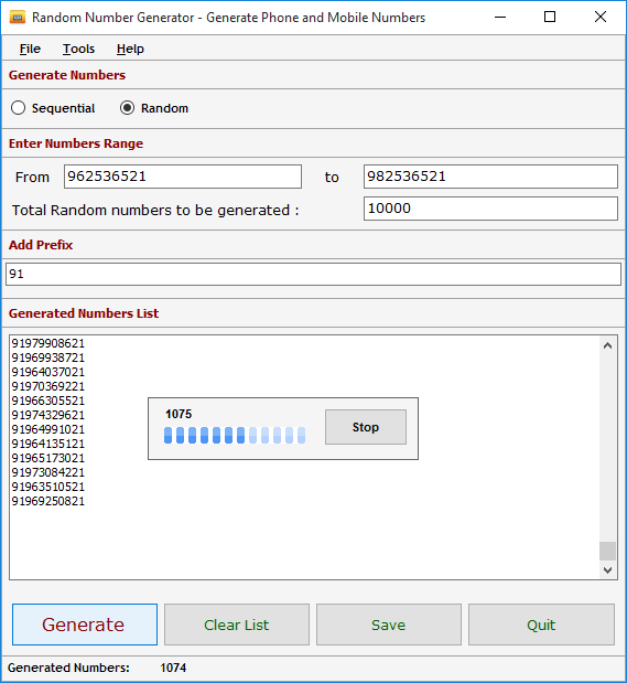 Random Number Generator