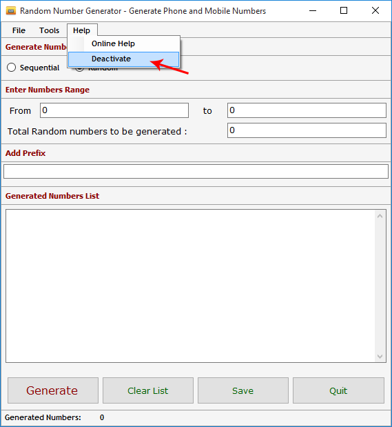 Random Number Generator Random Number Generator