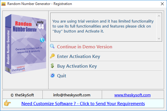 Random Number Generator Random Number Generator