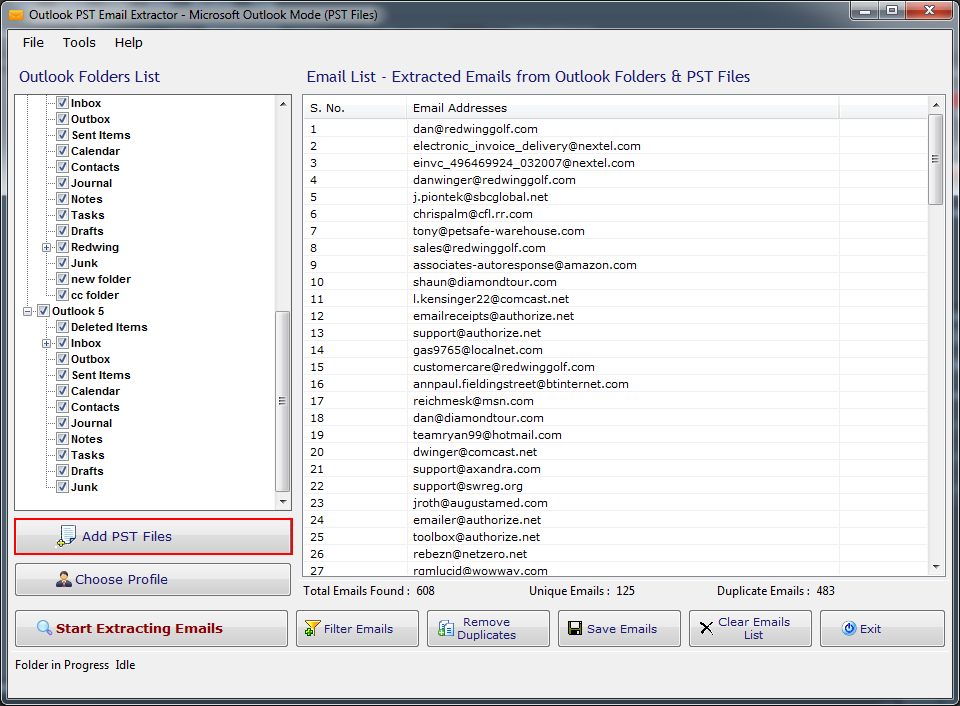 Outlook PST Email Extractor Outlook PST Email Extractor