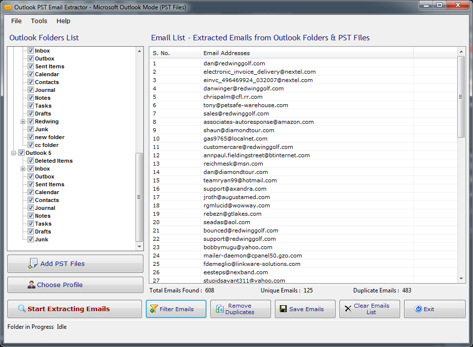 Outlook PST Email Extractor Outlook PST Email Extractor
