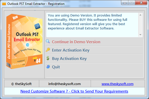 Outlook PST Email Extractor