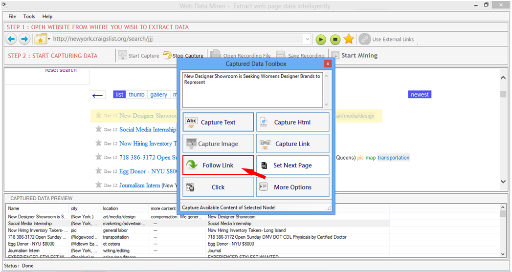 Web Data Miner