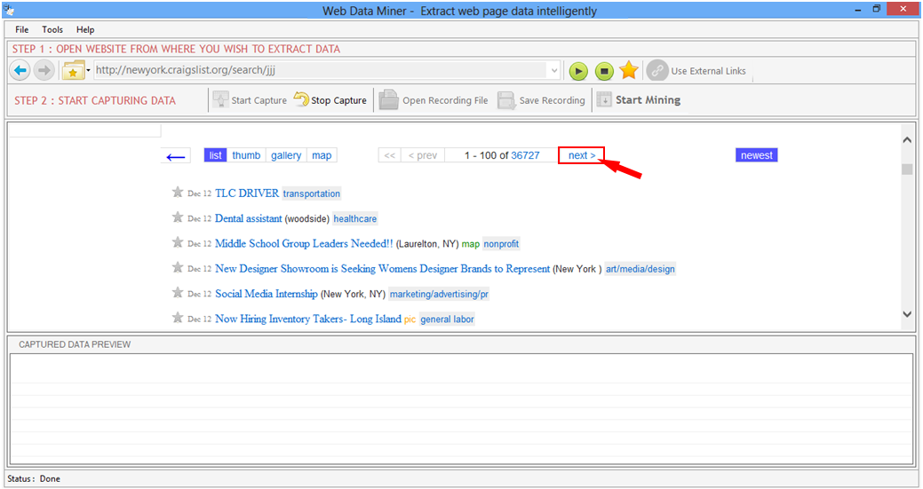 Web Data Miner Web Data Miner