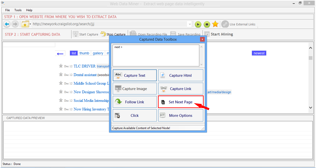 Web Data Miner