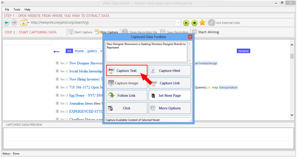 Web Data Miner