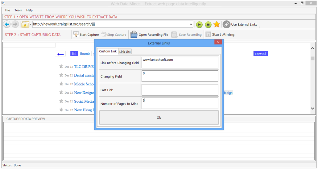 Web Data Miner