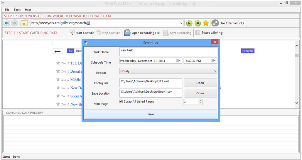Web Data Miner Web Data Miner