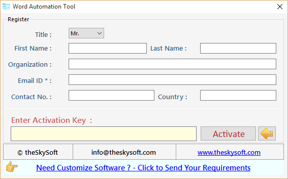 Word Automation Tool Word Automation Tool