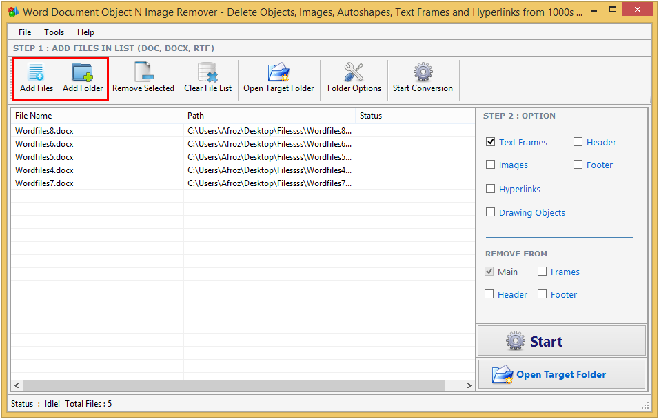 Windows 7 Word Document Object & Image Remover 3.5.1.12 full