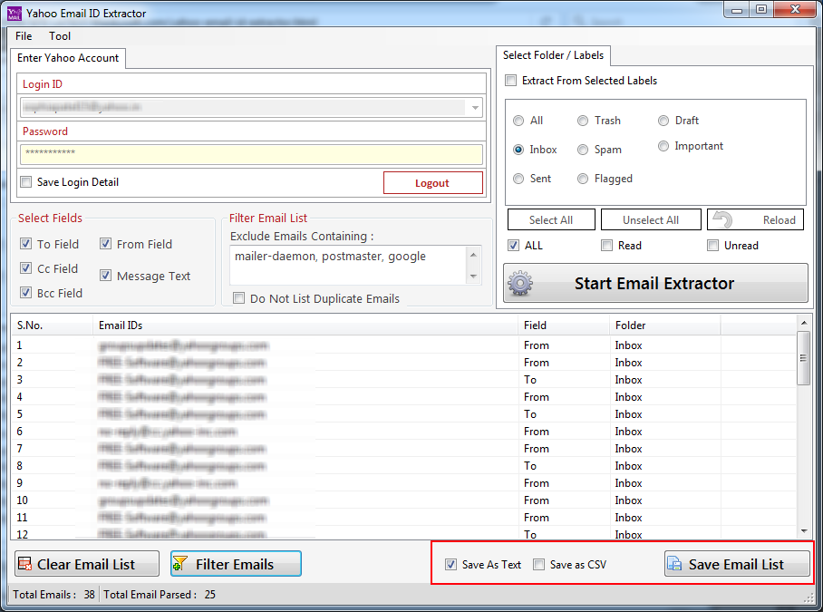 Yahoo Email ID Extractor Yahoo Email ID Extractor