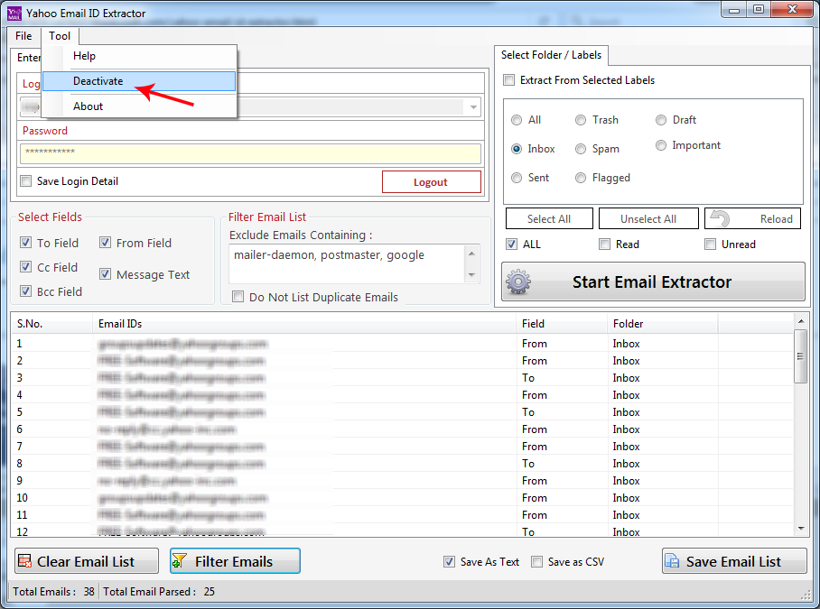 Yahoo Email ID Extractor Yahoo Email ID Extractor